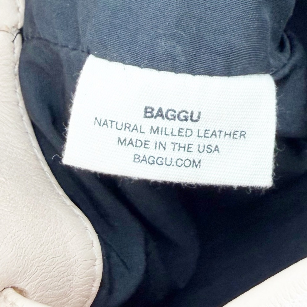 Baggu Leather Mini Backpack Cream - Picture 5 of 7